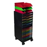 Set À Roulettes Pour Modulos Roller Set Office - Noir - Exacompta