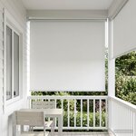 vidaXL Store enrouleur Protection UV Blanc 120 x 230 cm Polyester