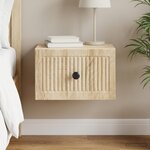 vidaXL Cabinet de chevet mural Chêne Sonoma 33 x 34 5 x 20 cm