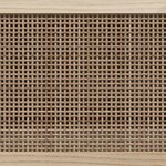vidaXL Buffet Blanc 60x30x70 cm Bois de pin massif et rotin naturel