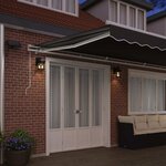 vidaXL Auvent avec Blanc 6 × 3 5 m Métal