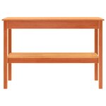 vidaXL Table console Marron cire 110 x 40 x 75 cm Bois massif en pin