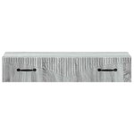 vidaXL Table d'appoint murale Sonoma gris 87 5 x 34 5 x 17 cm