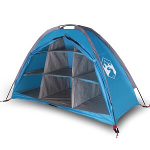 vidaXL Tente de rangement avec 9 compartiments bleu imperméable