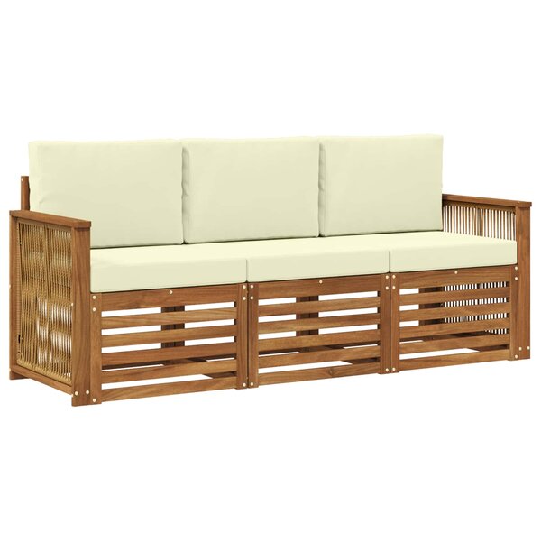 vidaXL Ensembles de canapés 3 pc Bois d'Acacia Massif