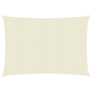 vidaXL Voile d'ombrage 160 g/m² Crème 2 5x3 5 m PEHD