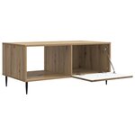 vidaXL Table basse Chêne artisanal 90 x 50 x 40 cm Bois d'ingénierie