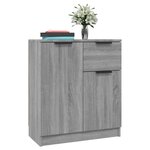 vidaXL Buffets 2 Pièces Sonoma gris 60x30x70 cm Bois d'ingénierie