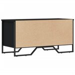 vidaXL Armoire à chaussures noir 90x38x45 5 cm bois d'ingénierie