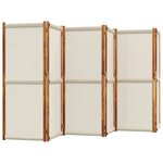 vidaXL Cloison de séparation 6 panneaux gris clair 420x180 cm