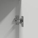 vidaXL Coiffeuse blanche avec éclairage LED 102x33x135 cm