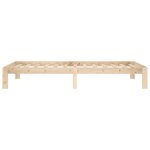 vidaXL Cadre de lit sans matelas bois massif de pin 100x200 cm