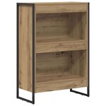 vidaXL Bibliothèque Chêne artisan 80 x 30 x 155 cm Bois d'ingénierie