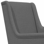 vidaXL Fauteuil Gris foncé Tissu