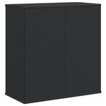 vidaXL Boîte à coussins de jardin Résine tressée 100x49x103 5 cm Noir