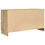 vidaXL Meuble TV chêne artisanal 100x35x54 cm bois d'ingénierie