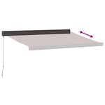vidaXL Auvent manuel rétractable marron 300x250 cm