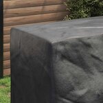 vidaXL Housse pour mobilier d'extérieur Noir 180 x 70 x 90 cm 420D