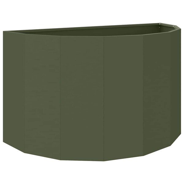 vidaXL Jardinière Vert olive 90 x 45 x 50 cm Acier