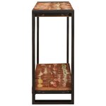vidaXL Table console Multicolore 90 x 33 x 75 cm Bois Recyclé Solide