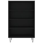 vidaXL Buffet haut noir 57x35x90 cm bois d'ingénierie