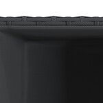 vidaXL Jardinières d'extérieur 3 Pièces noir résine tressée