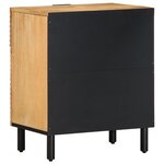 vidaXL Table de chevet marron 50x33x60 cm bois de manguier massif