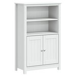 vidaXL Armoire de salle de bain BERG blanc 69 5x34x110 cm pin massif
