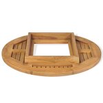 vidaXL Dessus de table de bière Teck 70 cm