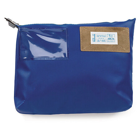 Pochette navette bleue avec soufflet versapak 33x23 cm