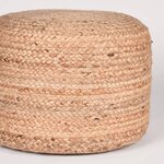 LABEL51 Pouf Jute tressé Naturel
