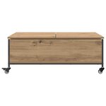 vidaXL Table basse Chêne artisanal 91 x 55 x 32 cm Bois d'ingénierie