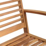 Ensemble de canapé de jardin 5 Pièces Naturel Bois de teck solide