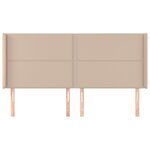 vidaXL Tête de lit avec oreilles Cappuccino 183x16x118/128 cm