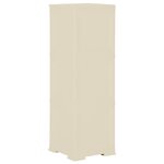 vidaXL Armoire plastique 40x43x125 cm design de bois blanc angora