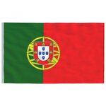 vidaXL Drapeau du Portugal et mât 6 08 m Aluminium