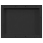 vidaXL Niche de douche Noir mat 41x51x10 cm