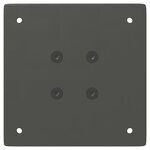 vidaXL Pieds de table de bar 4 pièces Anthracite 100-102 cm Acier