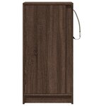 vidaXL Buffet avec LED chêne marron 42 5x34x85 cm bois d'ingénierie