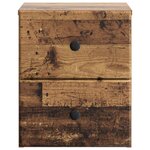 vidaXL Cabinet de chevet mural Bois ancien 34 5 x 33 x 40 cm