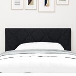 vidaXL Tête de lit LED Ensemble de 2 Noir Tissu  bois 100 cm USB-C
