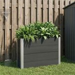 vidaXL Jardinière surélevée Noir 100 x 30 x 72 cm WPC et Aluminium
