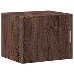 vidaXL Armoire de rangement mince chêne marron 50x42 5x225 cm