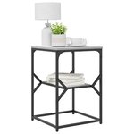 vidaXL Table d'appoint Gris Sonoma 41 x 40 x 60 cm