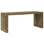 vidaXL Banc de jardin extensible 212 5x40 5x45 cm bois de pin imprégné