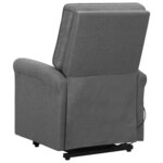 vidaXL Fauteuil Gris clair Tissu