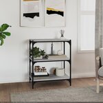 vidaXL Bibliothèque Sonoma gris 60x33x70 5 cm Bois d'ingénierie acier
