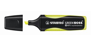 Surligneur GREEN BOSS Pte Biseautée 2-5 mm Jaune STABILO