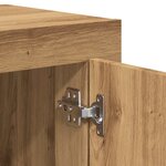 vidaXL Buffet chêne artisanal 92x35x75 cm bois d'ingénierie