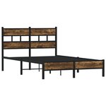 vidaXL Cadre de lit sans matelas avec tête de lit 120x200 cm